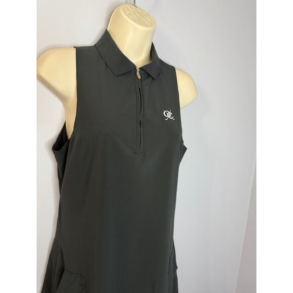 Peter Millar Carner Sleeveless Sport Dress Crown Sport Black Sz S - Picture 6 of 13